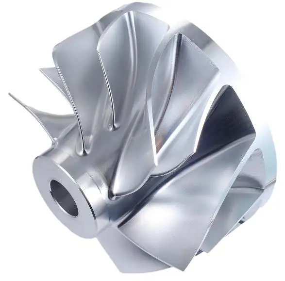 Precision 7-Axis CNC Machining Services CNC Milled Aluminium alloy Impeller for Various Industry Equipments