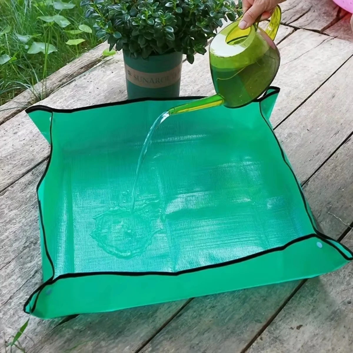 Uds. Estera para plantar 50cm -100cm, almohadilla para macetas de jardinería, maceta plegable para plantas de jardín, esteras impermeables para trasplante