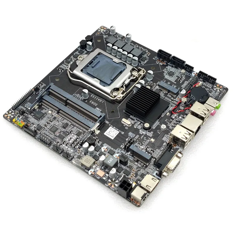 Industrial control main board New H61 M2 Thin-itx main board All-in-one computer HTPC mini host 1155 pins desktop UDC