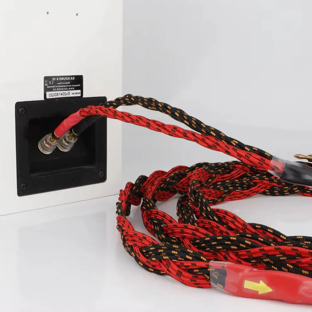 Western Electric Loud Speaker Cable HIFI Audiophile Cable Banana To Banana Plug amplifier speaker cable wire Audio Line