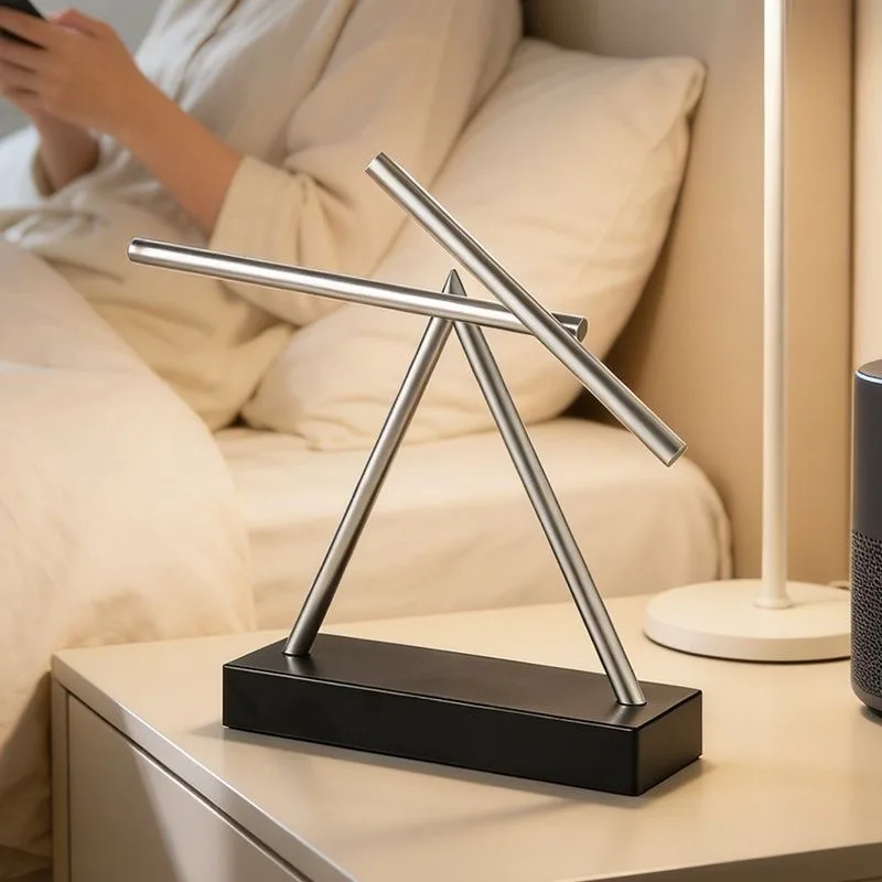 Perpetual Motion Ornament: Newtonian Creativity, Chaos, TV Niche, Living Room, Light Luxury, High-End Decor, Timeless Design