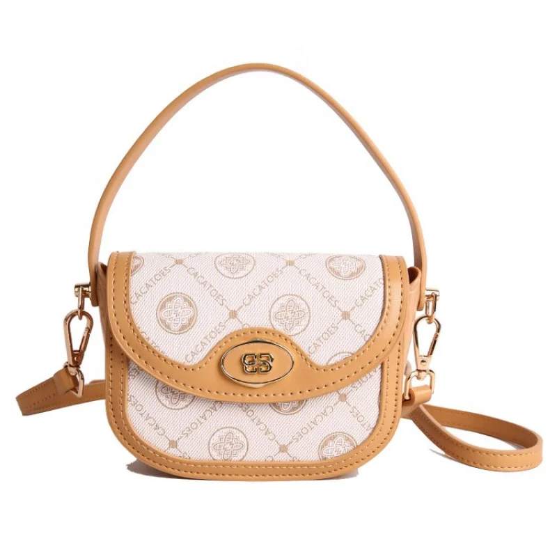 Fashionable Ladies Crossbody-Bag Crafted From Grid-Printed Leather Featuring Classic Paris Style And High-End Look​