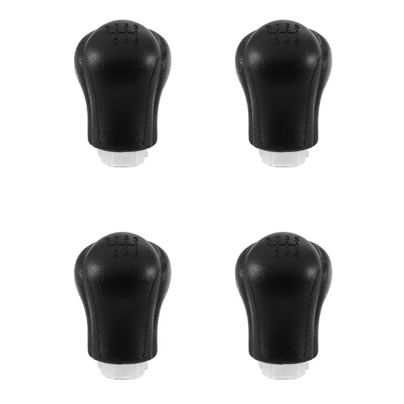 

4X Car Manual Leather Gear Shift Knob Gear Handball Lever For Toyota Hilux Revo 6 Speed