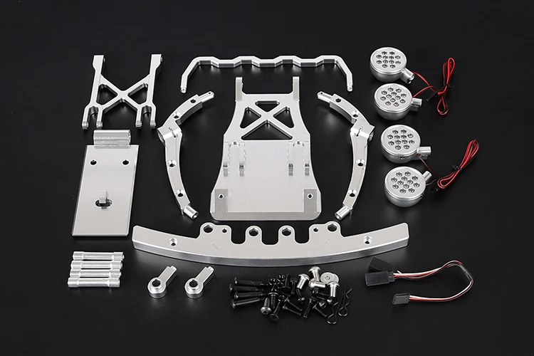 

CNC processing aluminum alloy front anti-collision lamp bracket set for 1/5 ROFUN HPI BAJA 5T