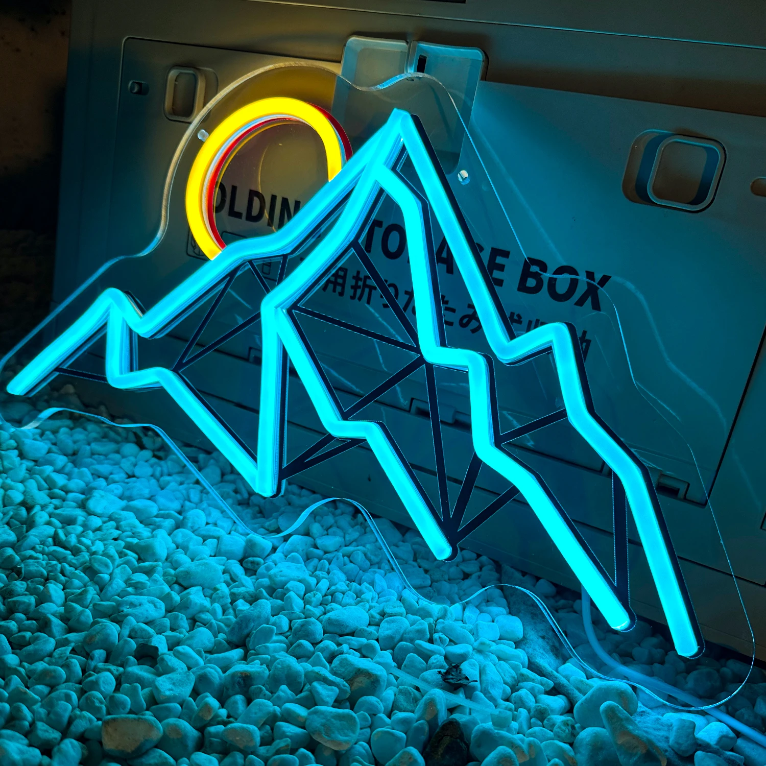 Mountain Neon Sign Wall Art House Bedroom Living Room Restaurant Bar Cafe Studio Company Dekoracyjne światła świetlne LED Lights