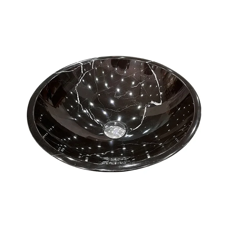 Marble counter basin, anti-splash washbasin, household bathroom round basin