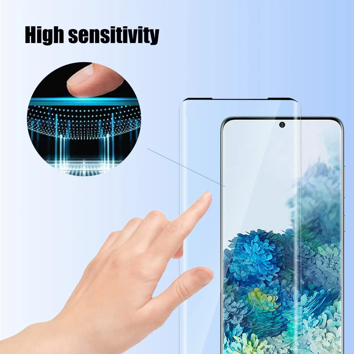 1/4Pcs Screen Protector Glass For Samsung Galaxy S20+ S20 Plus Tempered Glass Film