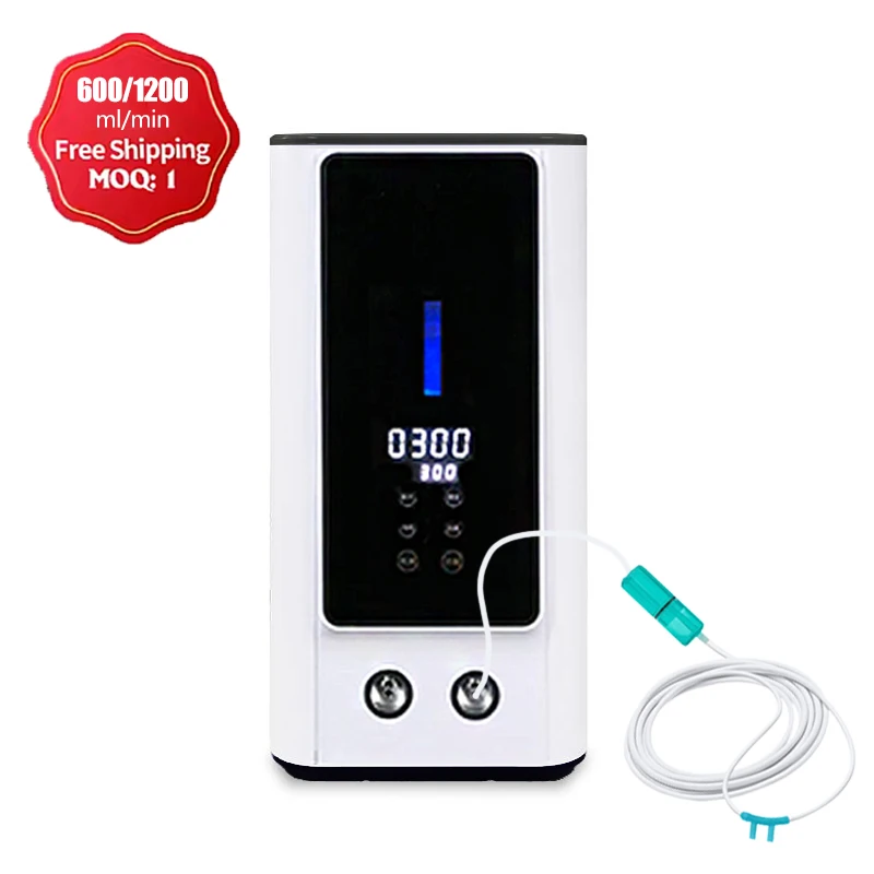 Medical 1200ml Hydrogen Water Generator Hydrogen Inhalation Machine H2 O2 HHO Double Outlet Hydrogen Inhaler Breathing Device