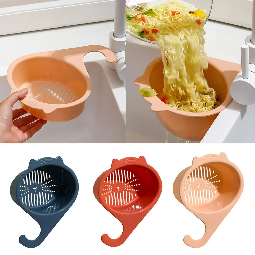 Sink Drain Basket Multifunctional Fruit Vegetable Washing Filter Garbage Sink Kitchen Basin Storage Accessories Gadgets U9z7