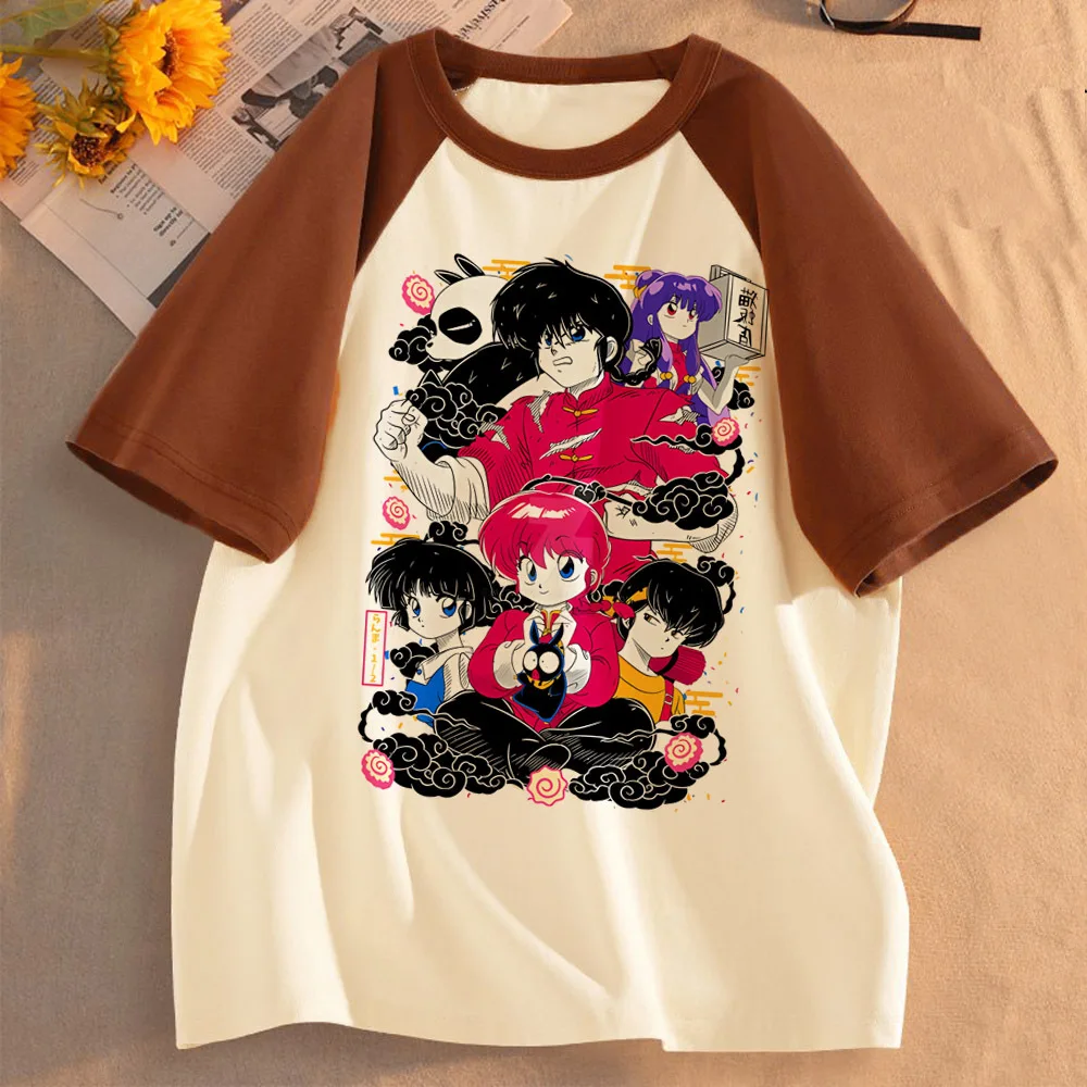 Ranma 1/2 Saotome tshirt female Vintage Grunge Gothic Pastel Punk kawaii t shirt Retro 80s Colorful Pop Culture Y2k Vintage