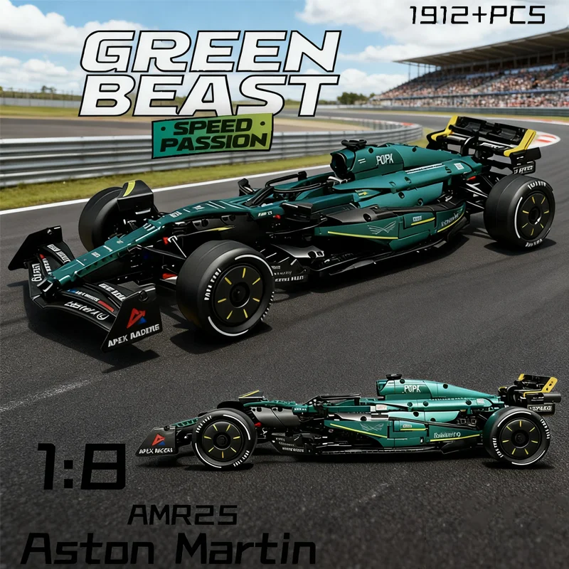 الأداء الكلاسيكي 1912 قطعة سيارة رياضية فائقة اللبنات MOC لتقوم بها بنفسك مجموعة تجميع لعبة طفل تحصيل ديكور الحفلات طوب السيارة #1