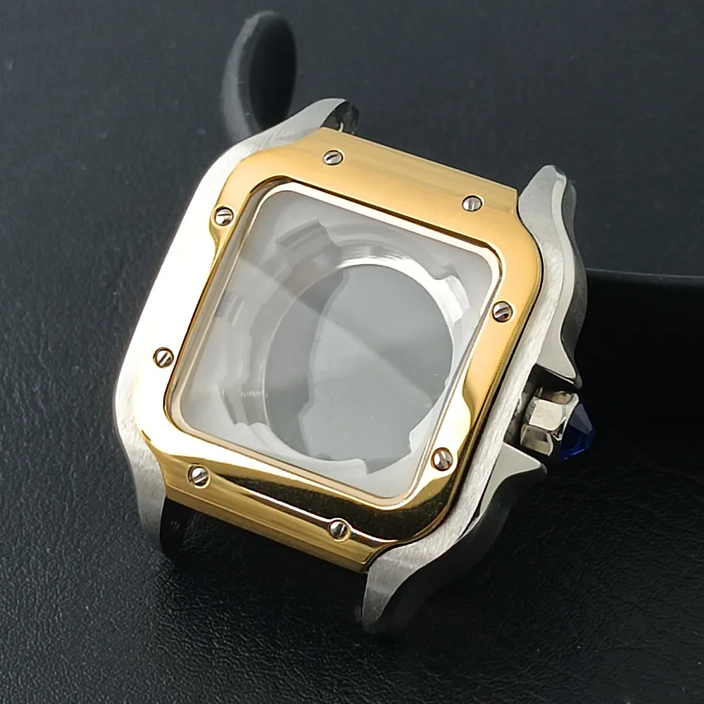

38mm NH square case sapphire glass 316L, suitable for 21mm watch strap accessories NH35/NH36 movements