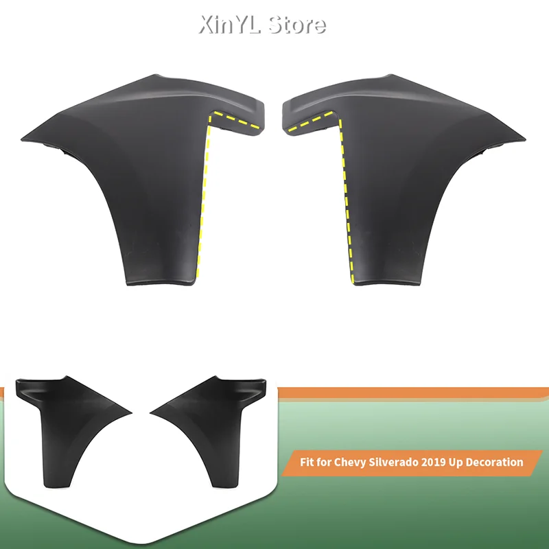 

Автомобильный передний бампер из АБС-пластика, защитная решетка для фар, декоративная крышка для Chevy Silverado/GMC-SIERRA 2019, внешние аксессуары для автомобиля