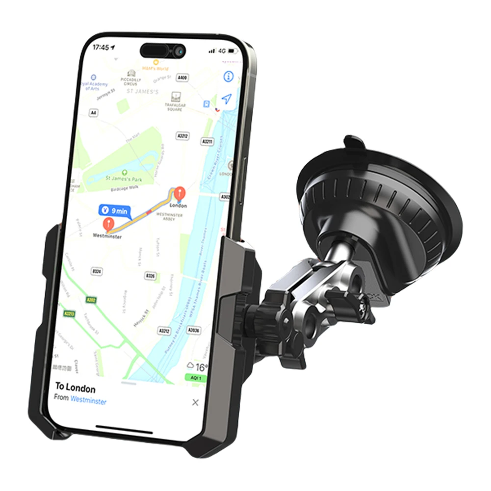 

Car Phone Mount Strong Suction Cell Phone Mount 360° Rotation Cell Phone Holder for Car Windshield Dashboard Air Vent