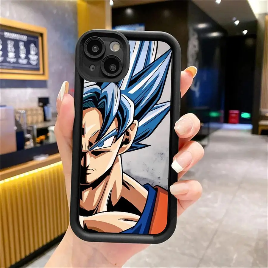 Soft Shell Case for iPhone 17 Air XR 15 16 14 Plus 16e XS Max 13 12 11 Pro Max Dragon Ball Goku Cool