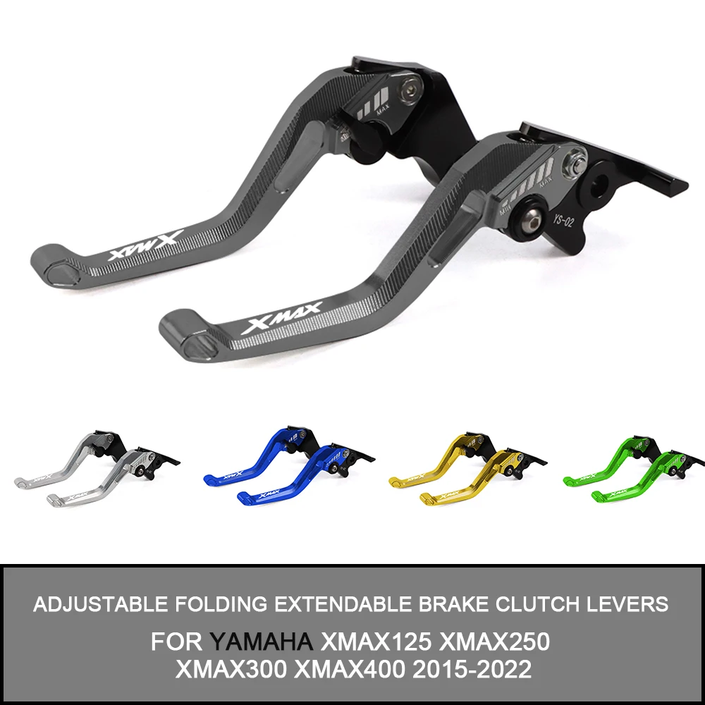 

FOR YAMAHA XMAX125 250 XMAX300 XMAX400 2015-2022 2021 2020 2019 2018 2017 2016 Motorcycle Folding Extendable Brake Clutch Levers