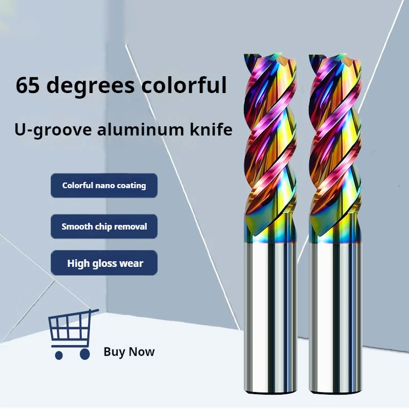 

U Slot Carbide Endmill HRC65 3 Flute DLC Coating Tungsten Steen Milling Cutter 4mm 6mm 8mm 10mm 12mm CNC Tools for Aluminum