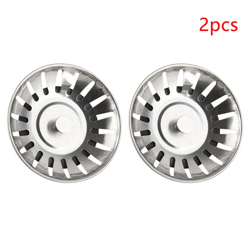 Sink Strainer 2pcs Kitchen Stopper Waste Plug Filter Filtre Floor Drain Tools Accessories Gift Set