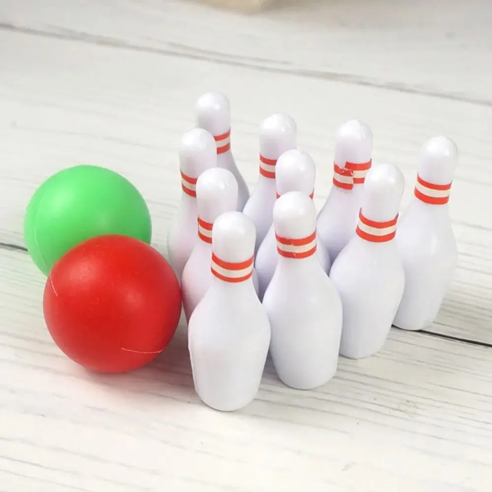 Mini boule de bowling de simulation pour enfants, maison de jeu, jouet de course, bricolage, sécurité, 1/12