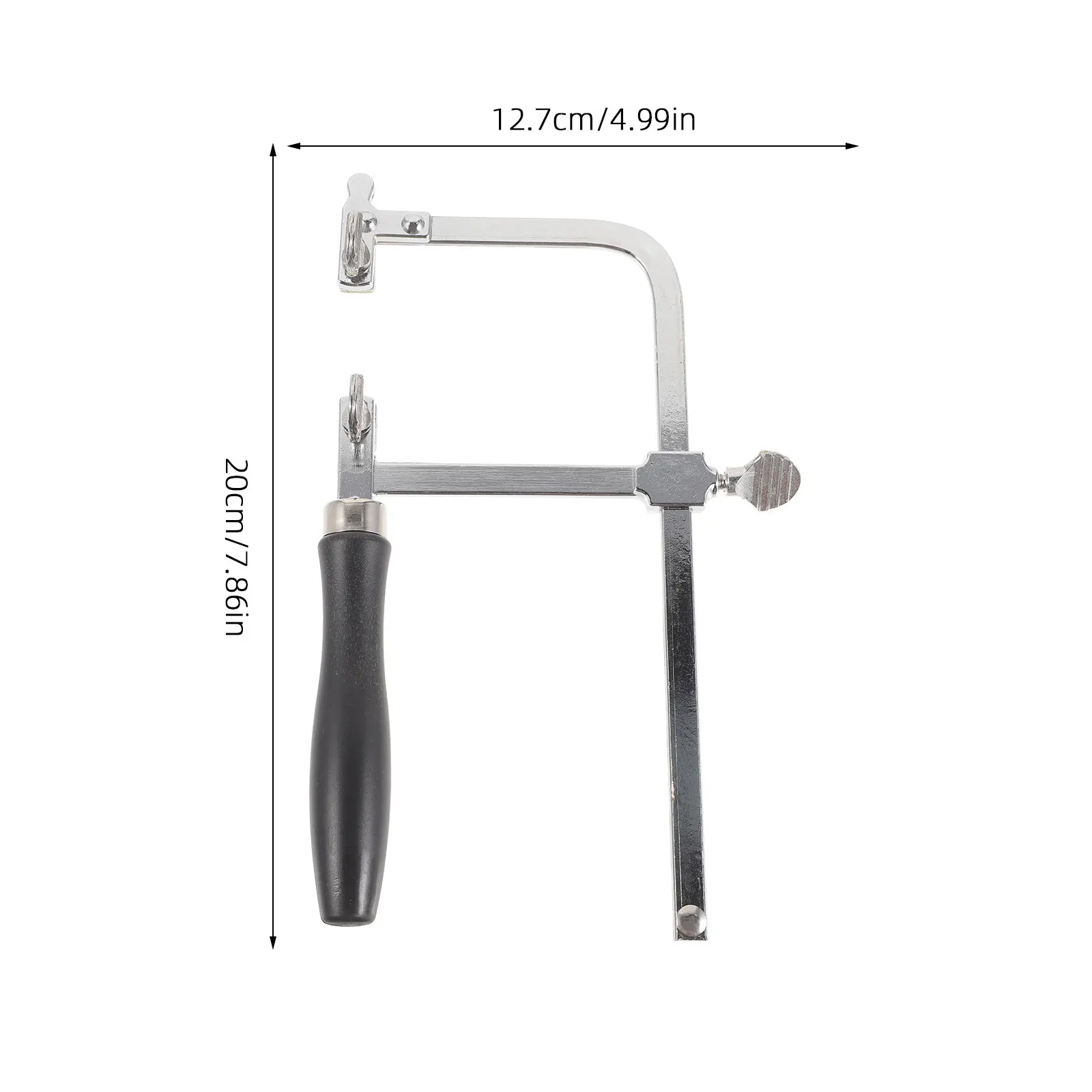 

U shaped Hacksaw Woodworking DIY Jewelry Making Tool Adjustable Plastic Black H Bow Saw Lightweight Compact Stable Material