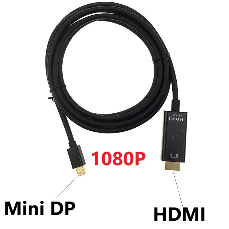 4K 1080P MiniDP to HDMI cable 4K 30Hz Thunderbolt Mini DP Male to HDMI HDTV Male adapter Converter cable For Macbook Pro mac