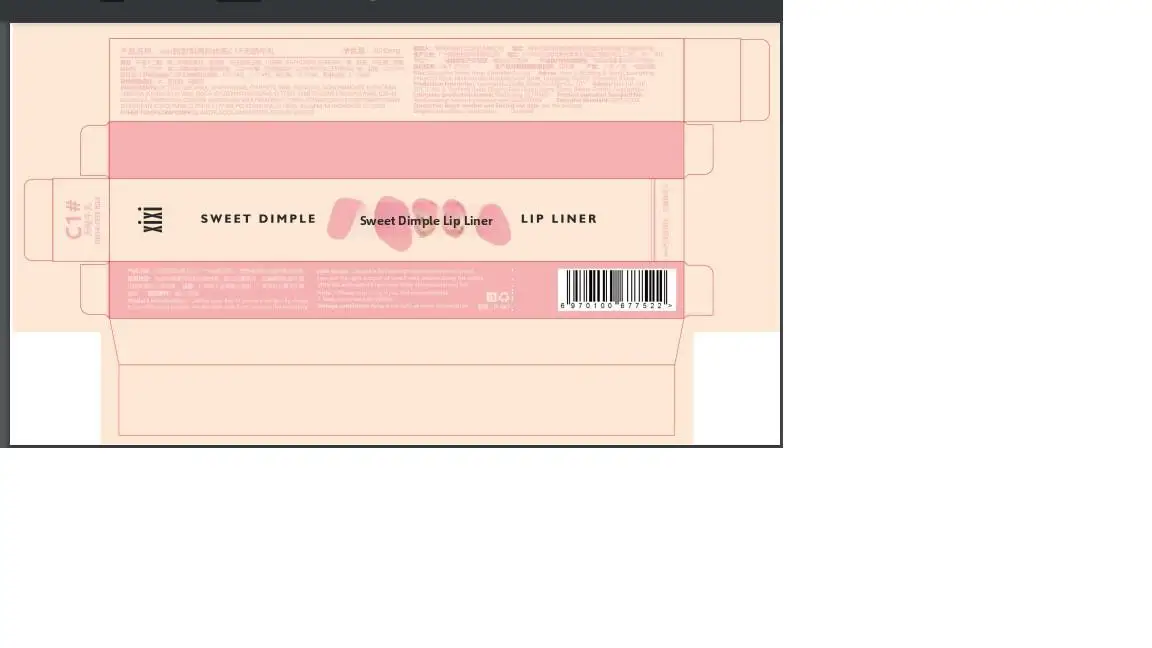 Xixi Sweet Pear Vortex Lip Liner ปากกา เนื้อนุ่มเนียน ใช้งานง่าย Matte Finish Lip Liner สําหรับสภาพผิวที่เป็นกลาง