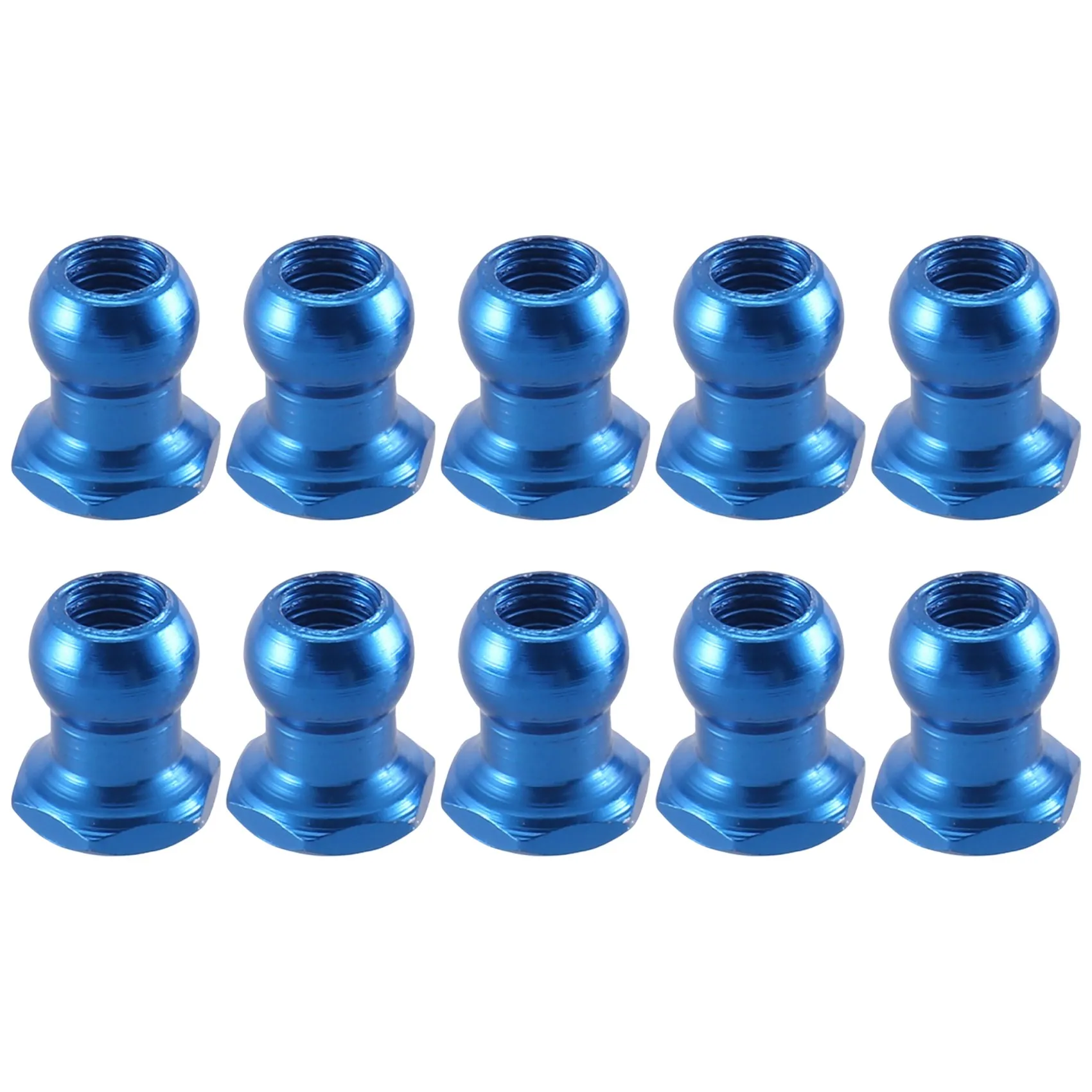 10pcs 53640 5mm Aluminum Alloy Ball Head Nut for Tamiya RC Car Upgrades Parts Accessories