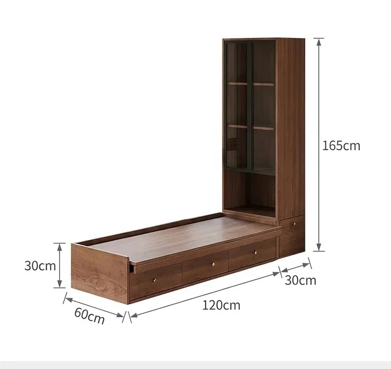 Yjq bay window cabinet bedroom balcony wall integrated storage cabinet computer desk glass door