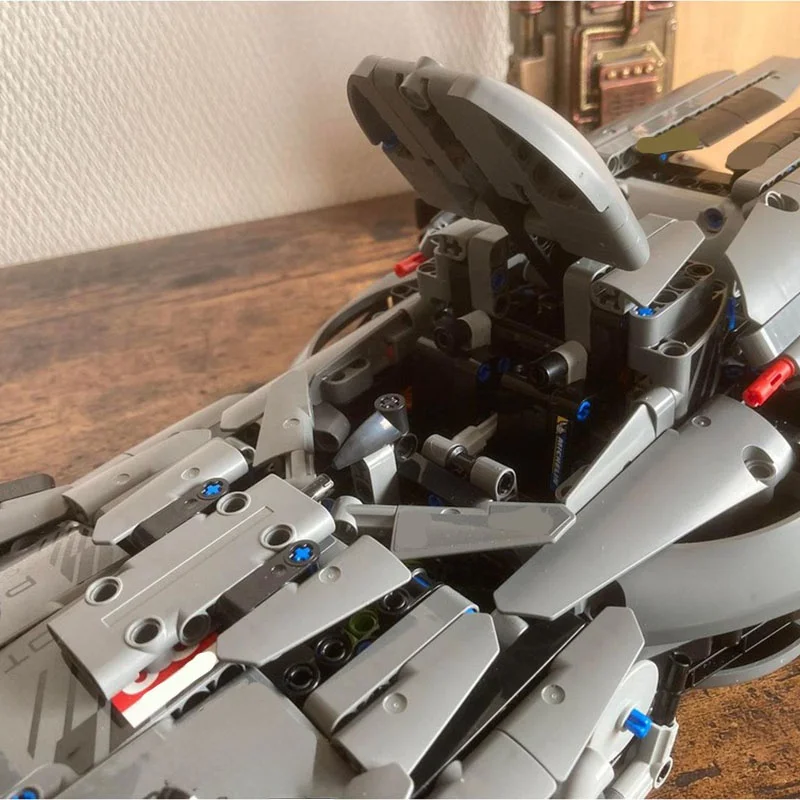 1283 pezzi MOC BvS Batmobile Peugeot Modello alternativo Costruzione regali di Natale blocchi giocattolo Architettura Mattoni creativi fai da te Compleanno