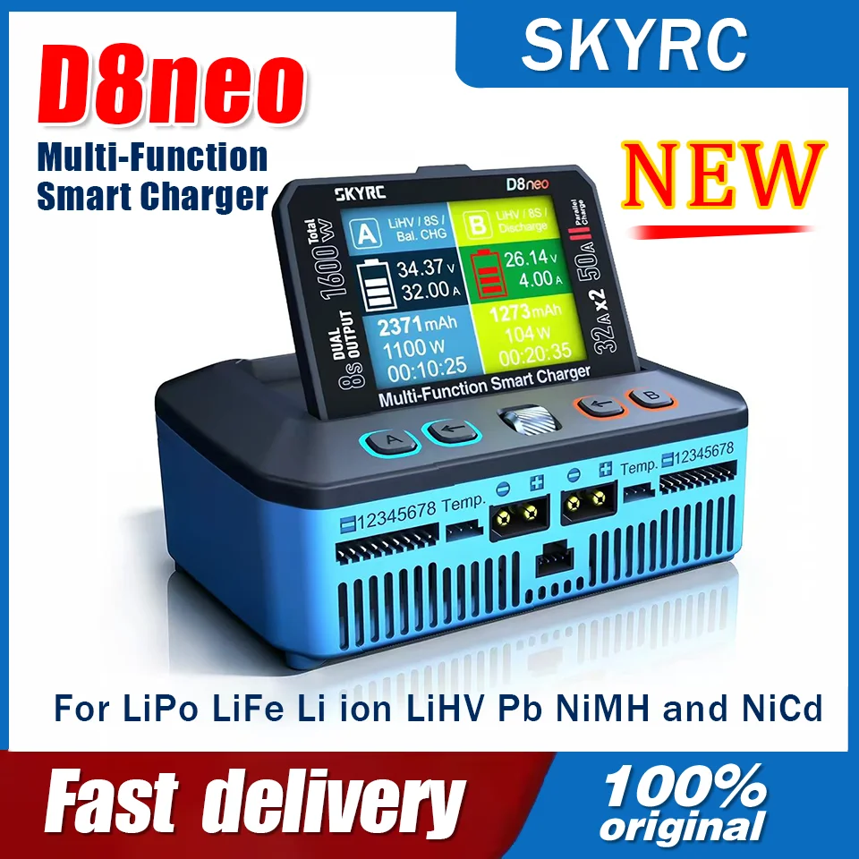 Lipo Battery Charger - SKYRC D8neo 스마트 충전기 듀얼 출력