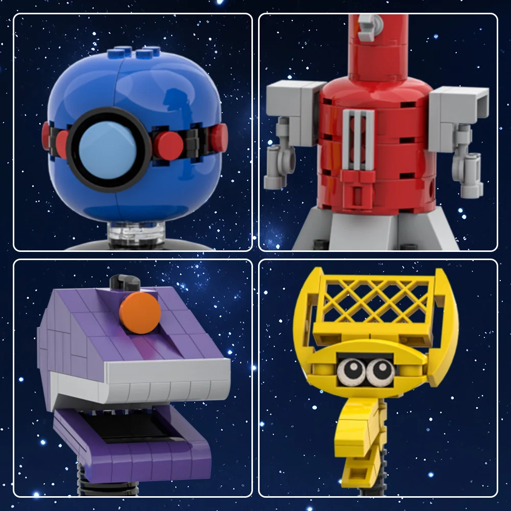 Gobricks moc filme mst3k mistério ciências teatros 3000 blocos de construção modelo louco cientista tijolos diy montado brinquedo crianças presente