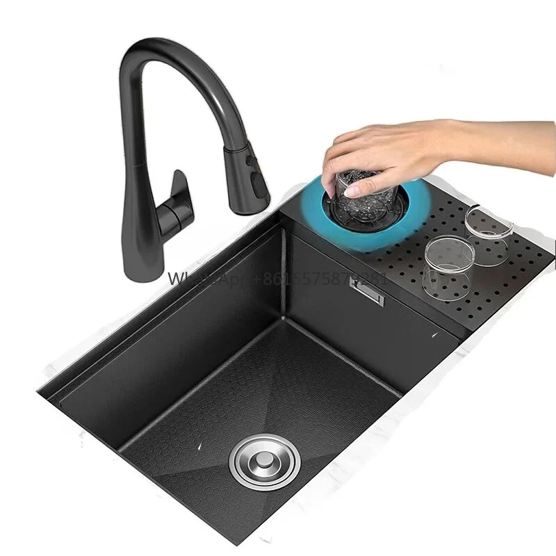 

304 stainless steel kitchen RV sink dishwasher large single sink dishwasher sink set