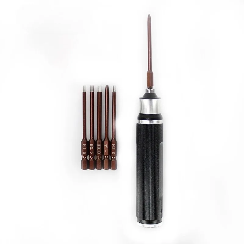 6 in 1 Screwdrivers Repair Tool Kit 1.5mm 2.0mm 2.5mm 3.0mm All-In-One Hex Driver Hand Set for RC FPV Racing Drone