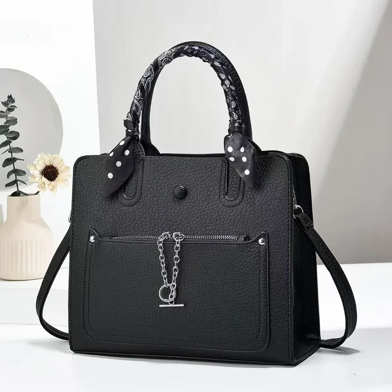 

Vintage Women's Bags Luxury PU Leather Handbags High Quality Large Capacity Female Shoulder Bags for Daily Use