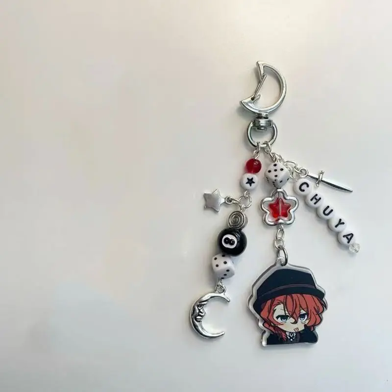 BSD Dazai Osamu and Chuuay Keychain Bungou Stray Dogs Soukoku Inspiration Keychain