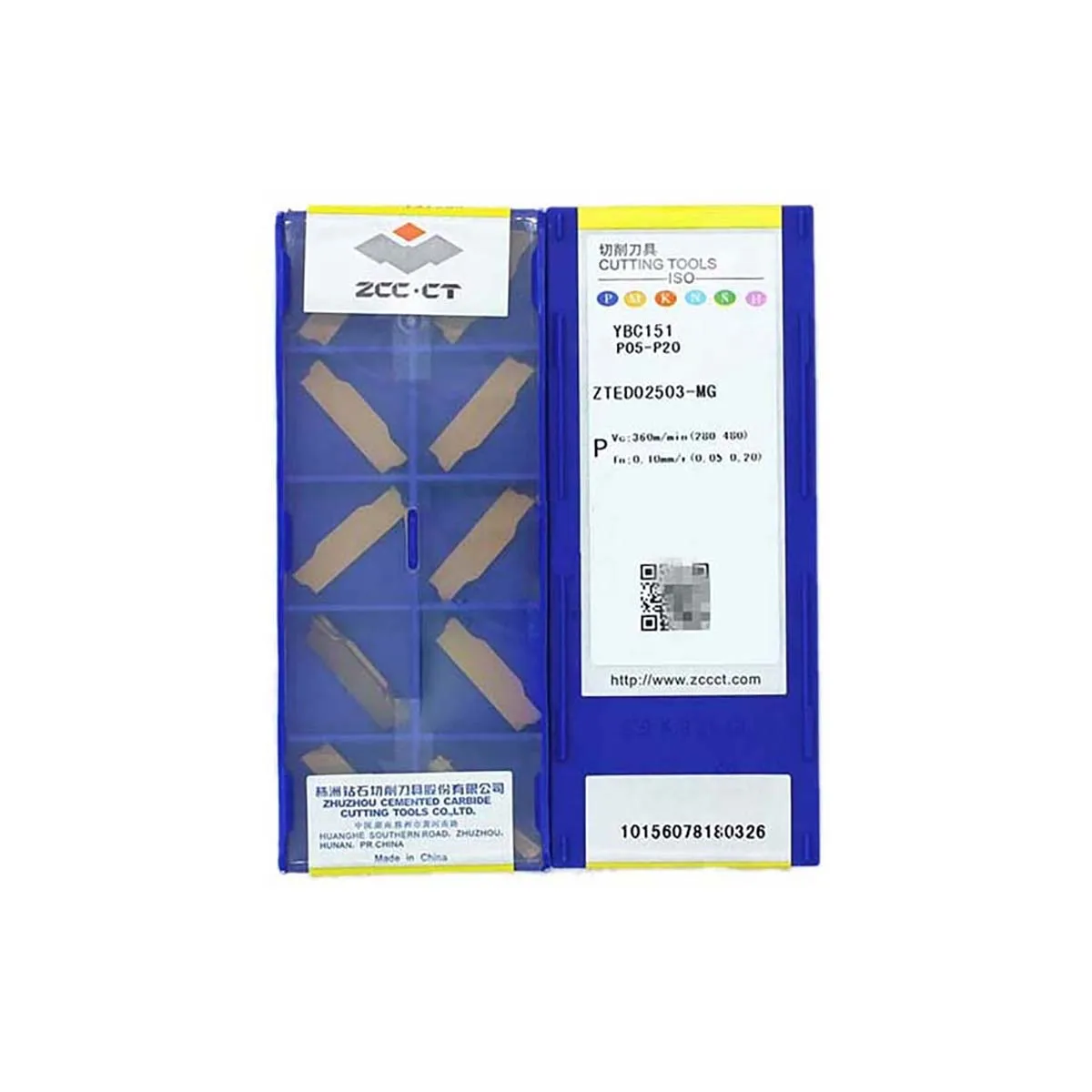 

100% Original ZTED Series 025/03 03 MG/MM YBG202/YBG302/YBG205 Grooving Tool Inserts