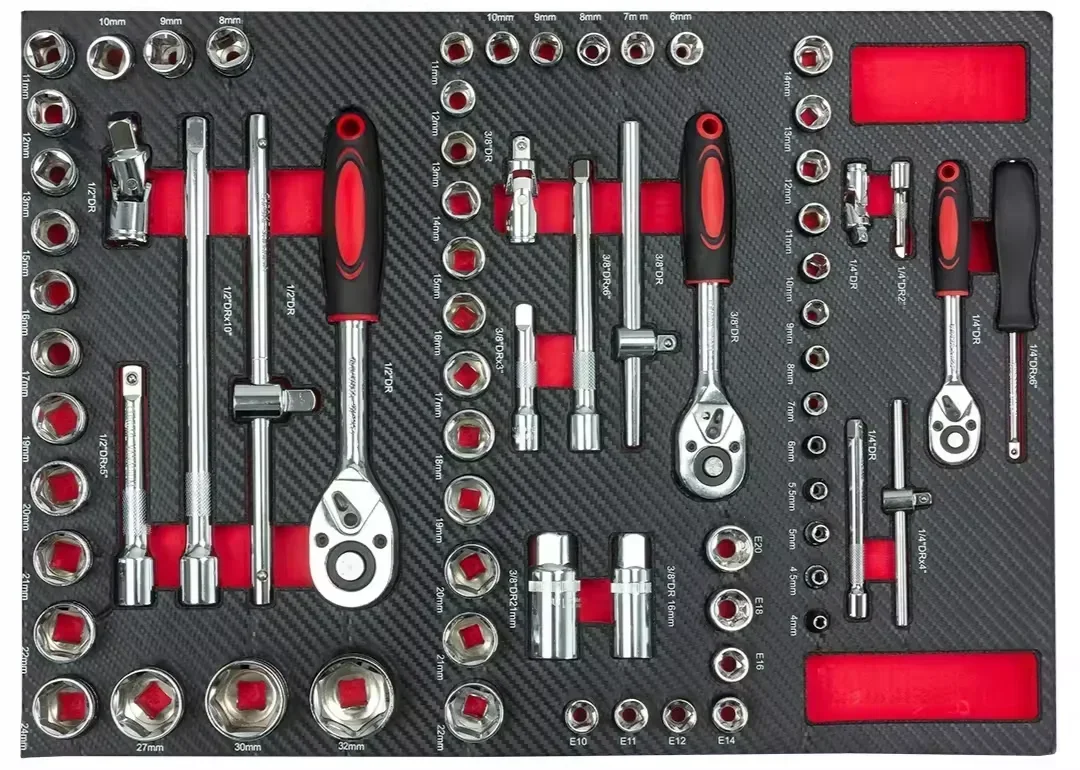 7 Drawer Tool Trolley Repair SPCC and Stainless Steel Cabinet/Chest/Box with 420 pcs Setsarage for Workshop and Home Use