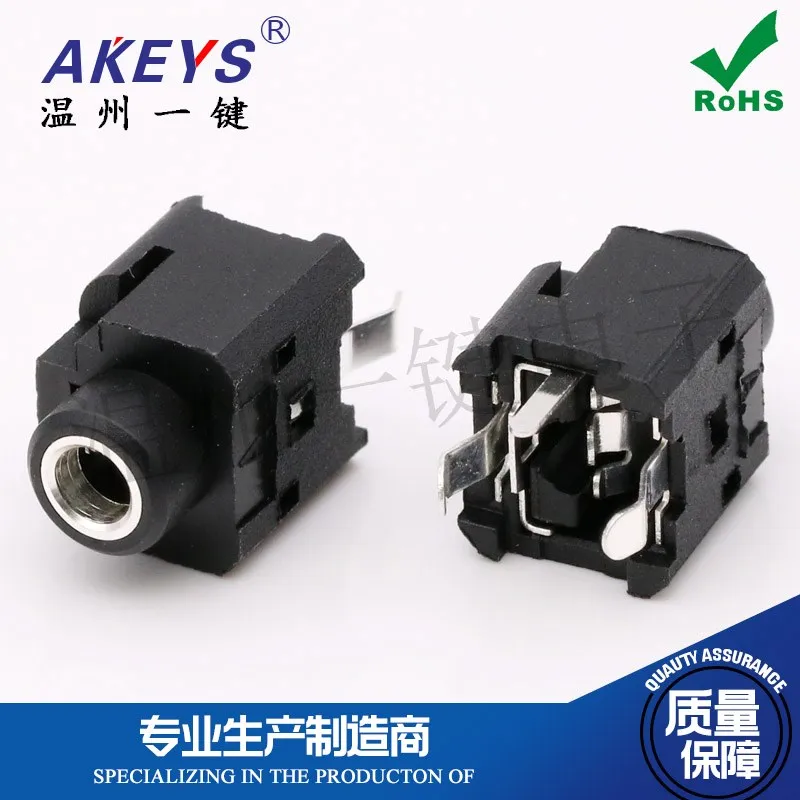 10pcs 3.5 Headphones Jack Pj-360a Audio Socket Headset Jack USB Vertical Plug-in Socket Connector