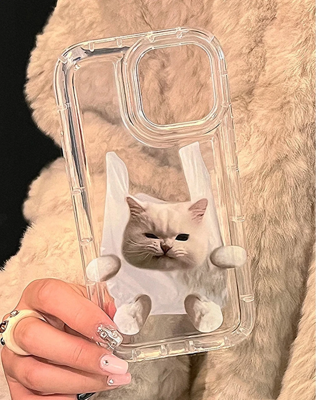 Korean Cartoon Cute Dog Phone Case For iPhone 14 13 11 12 Pro Max 7 8 Plus X XR XS Soft TPU Transparent Aesthetic Back Cover