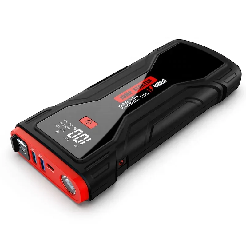 Super Capacitor Car Battery Booster Power Bank  Charger Lithium Jumper Battery Pack 24000mah Portable Car Jump Starter