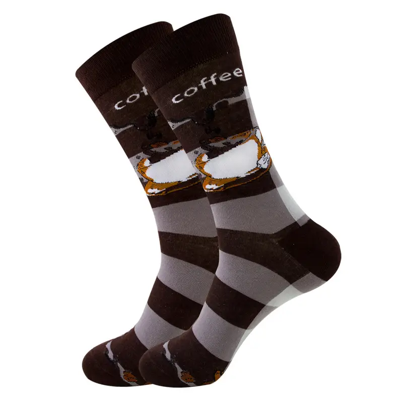 1 Pair New Happy Mens Socks Women Novelty Cartoon Sock Combed Cotton Funny Men's Big Size Crew Hip Hop Thick Long Socks - Image 13