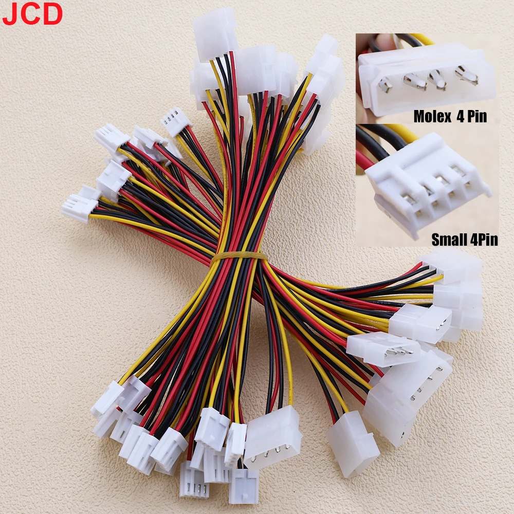 Big 4 Pin Molex to Small 4Pin Convert Cable FDD Floppy Disk Drive Power Supply Wire Computer IDE to Power Connection Plug Cord
