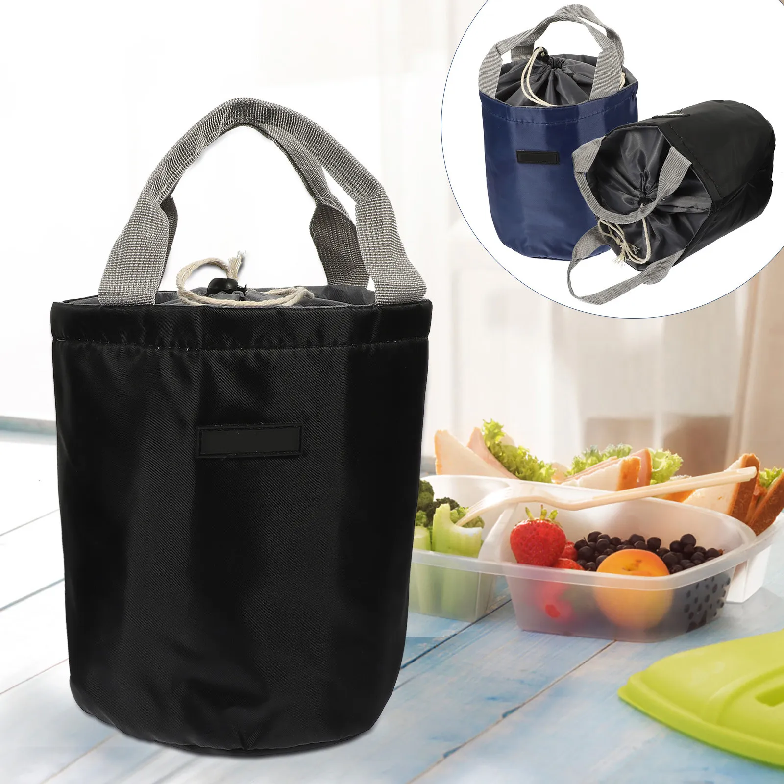 

Термосумка для обедов на 2 порции, уличная, изолированная, портативная, сохраняет еду свежей и теплой, легкая, удобная для ежедневного использования