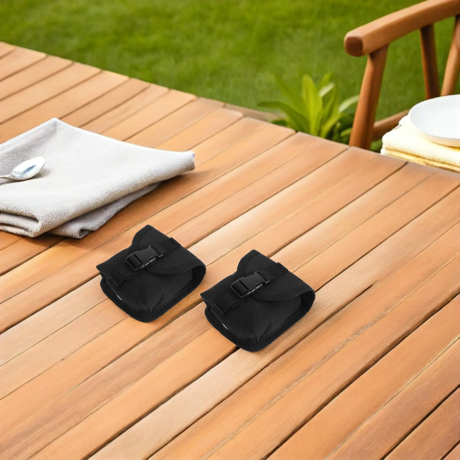 2Pcs Outdoor Sports Waist Bag Quick Release Buckle Diving Weight Organizer Small Scuba Weight Pocket Freediving Storage Pouch