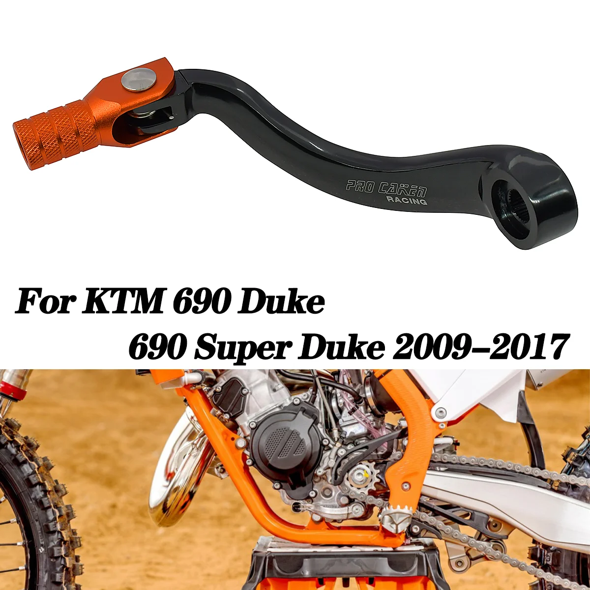 Motorcycle CNC Aluminum Billet Gear Shifter Shift Lever For KTM 690Duke 690 Super Duke 2009-2017 Motocross Enduro Dirt Bike