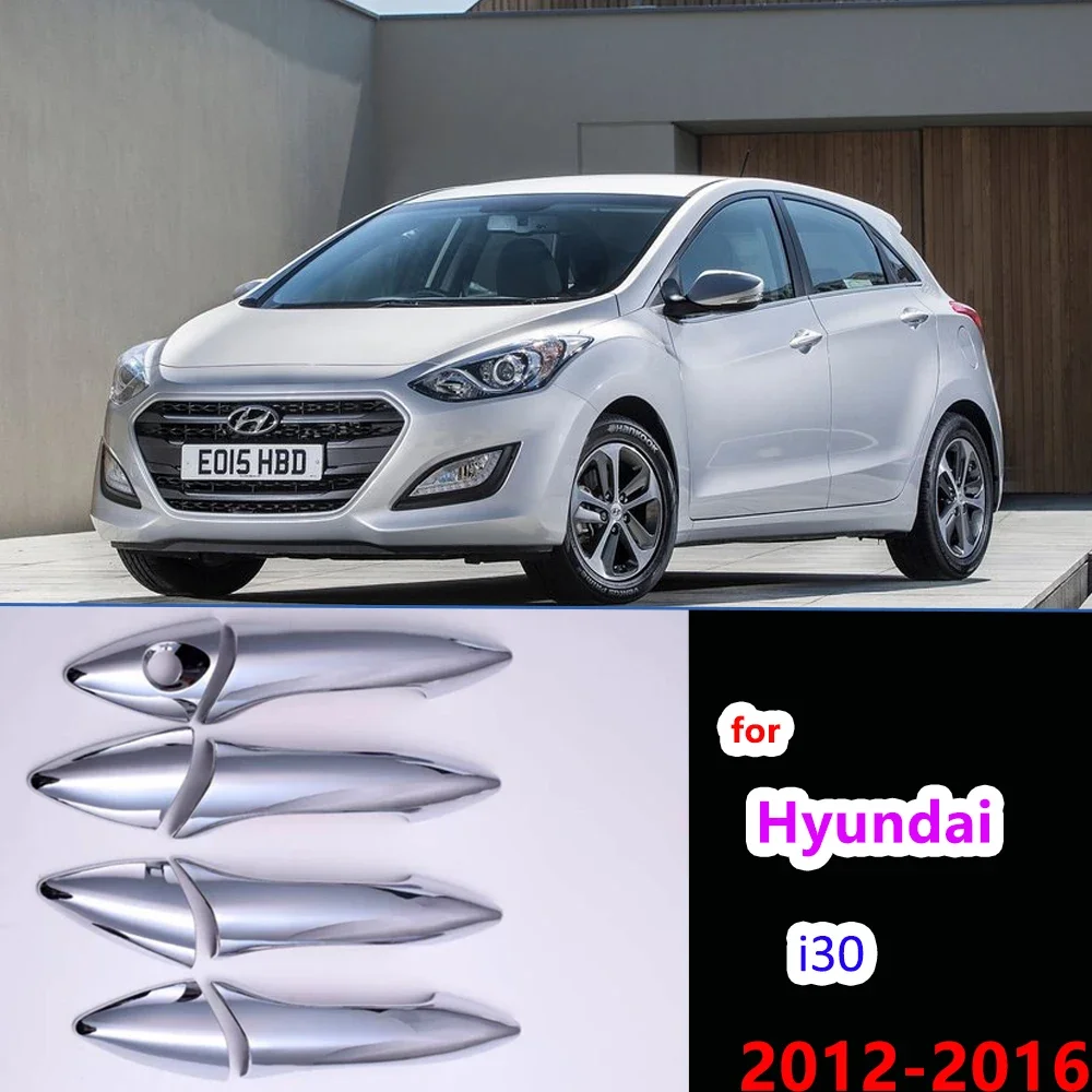 

Для Hyundai i30 Elantra GT GD 2012 2013 2014 2015 2016 i35, новая хромированная крышка автомобильной боковой дверной ручки, декоративная наклейка, автомобильные аксессуары