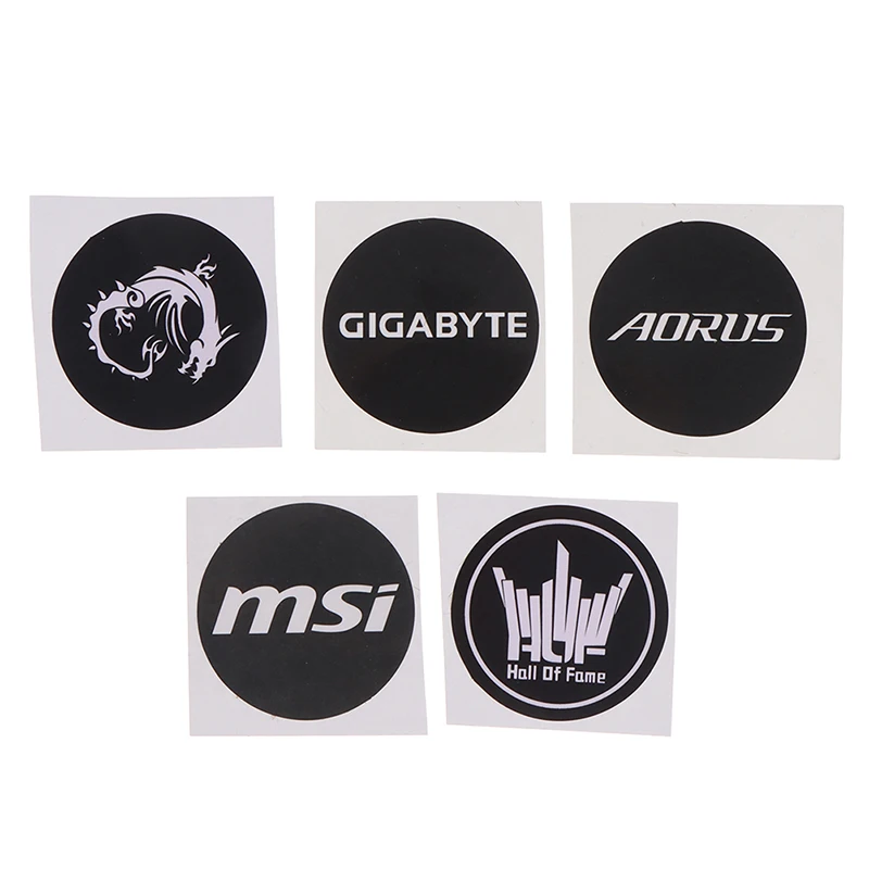 Fans Sticker Power Supply 80plus Certification Computer Host Fan Sticker Exhaust Fans Label Chassis Fan Stickers Graphics Card