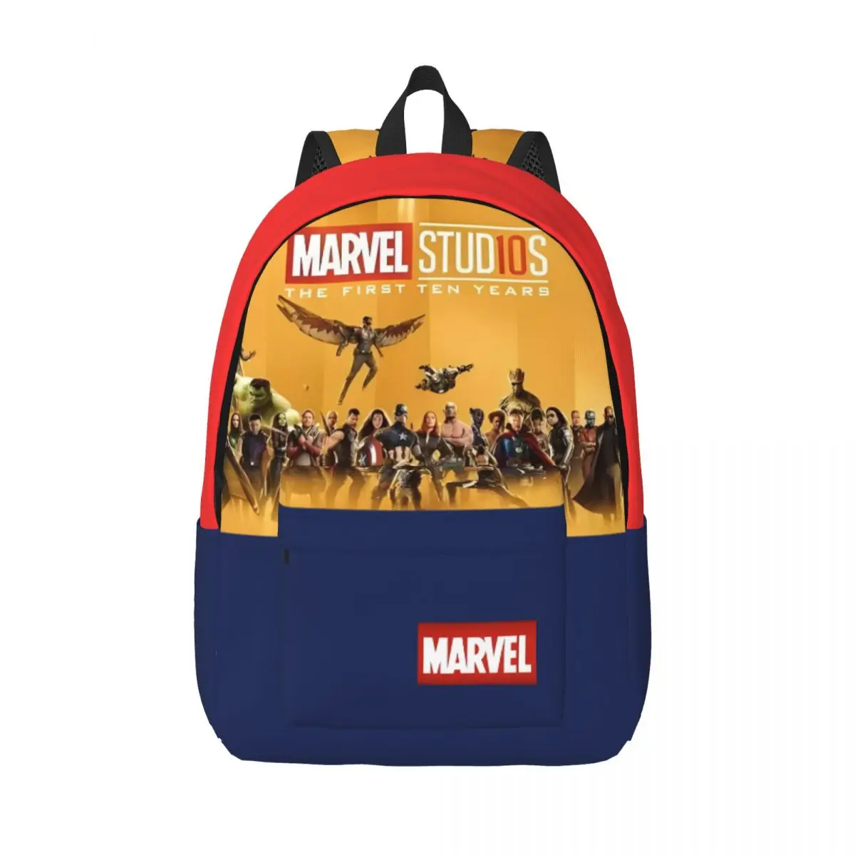 

Rucksack Iron Man Zipper Closure Marvel Animation Iron Man Male Lady Birthday Gift Solid Bookbag Outdoor