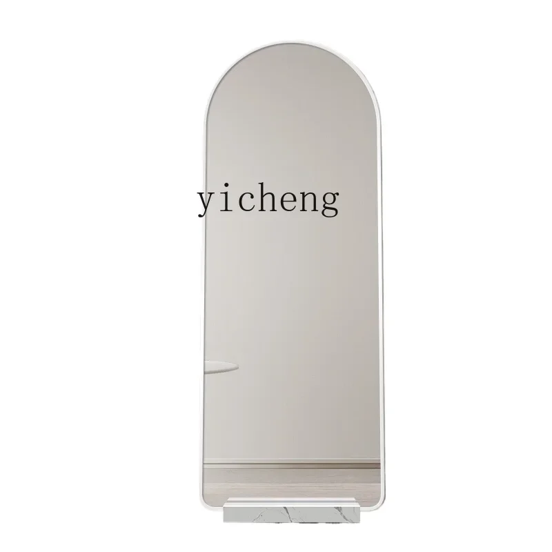 L21-Floor Mirror with Base Full Body Home Doorway Shoe Changing Stool Three-Dimensional Full-Length Mirror