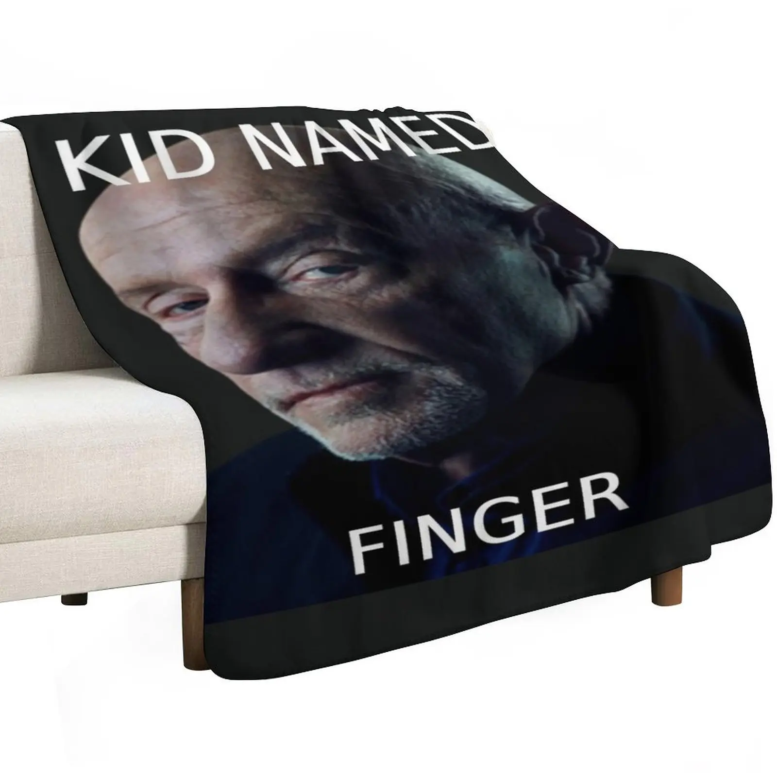 Kid Named Finger Meme Throw Blanket Soft Plaid Furrys Thin decorative Plaid on the sofa For Sofa Thin Blankets